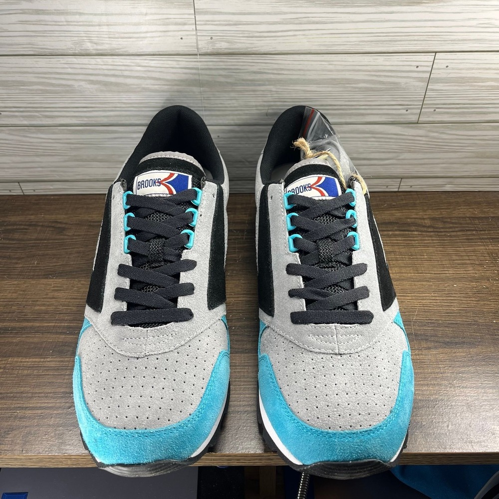 Brooks Heritage Chariot Men's Gray Teal Black Shoes - Men's Size 13 (D) - Picture 6 of 10
